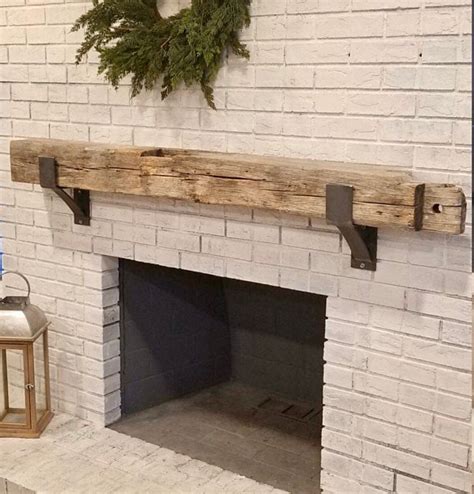 wooden mantel brackets